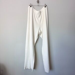 Chico's Zenergy Cream Cashmere Blend Knit Pants